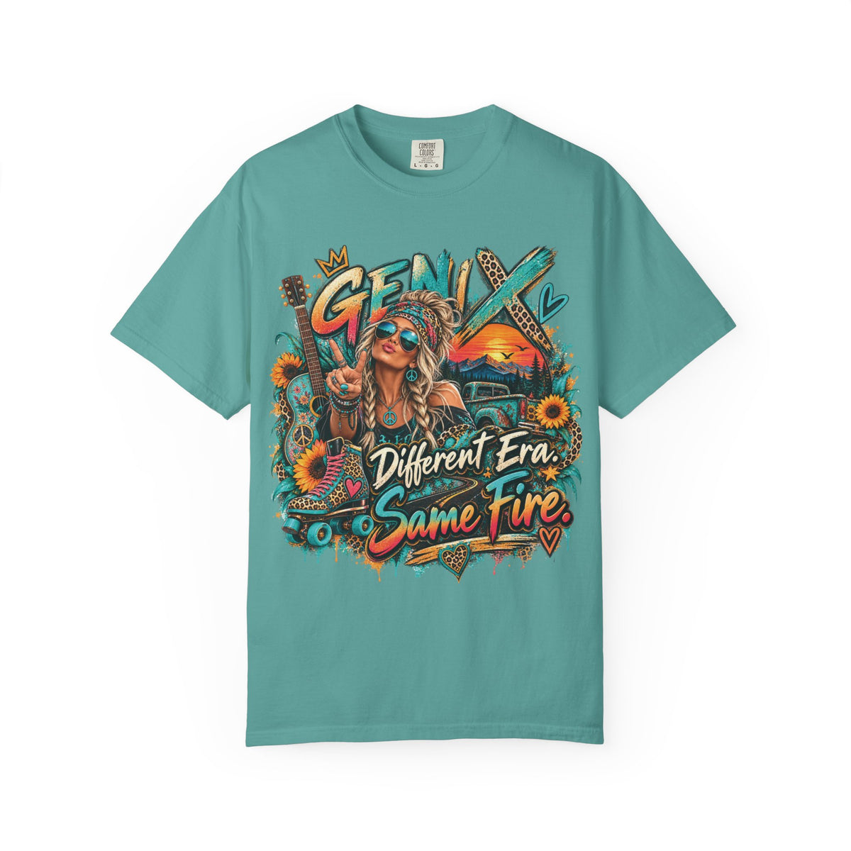 Gen X Graphic T-Shirt — "Different Era, Same Fire" Retro Rock Vintage Tee