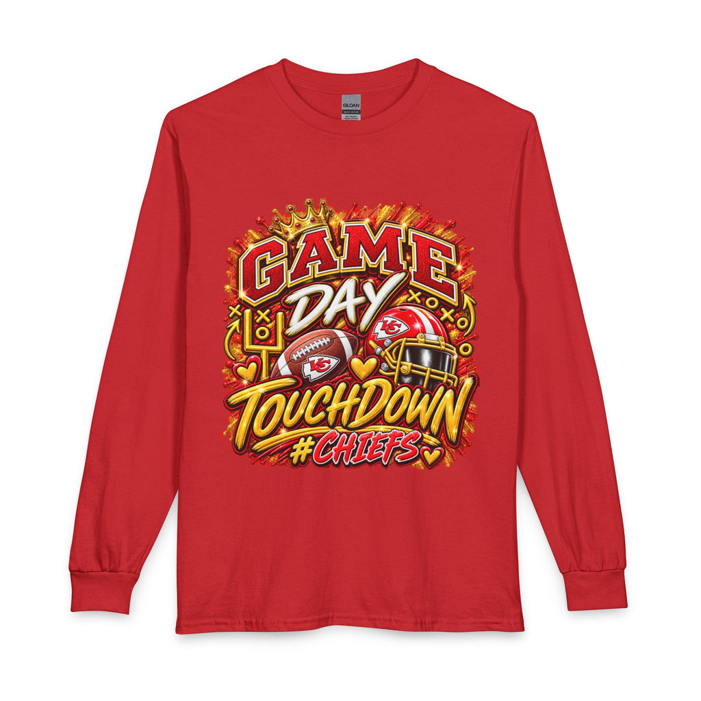 Game Day Touchdown Long Sleeve Tee — #Chiefs Football Fan Shirt