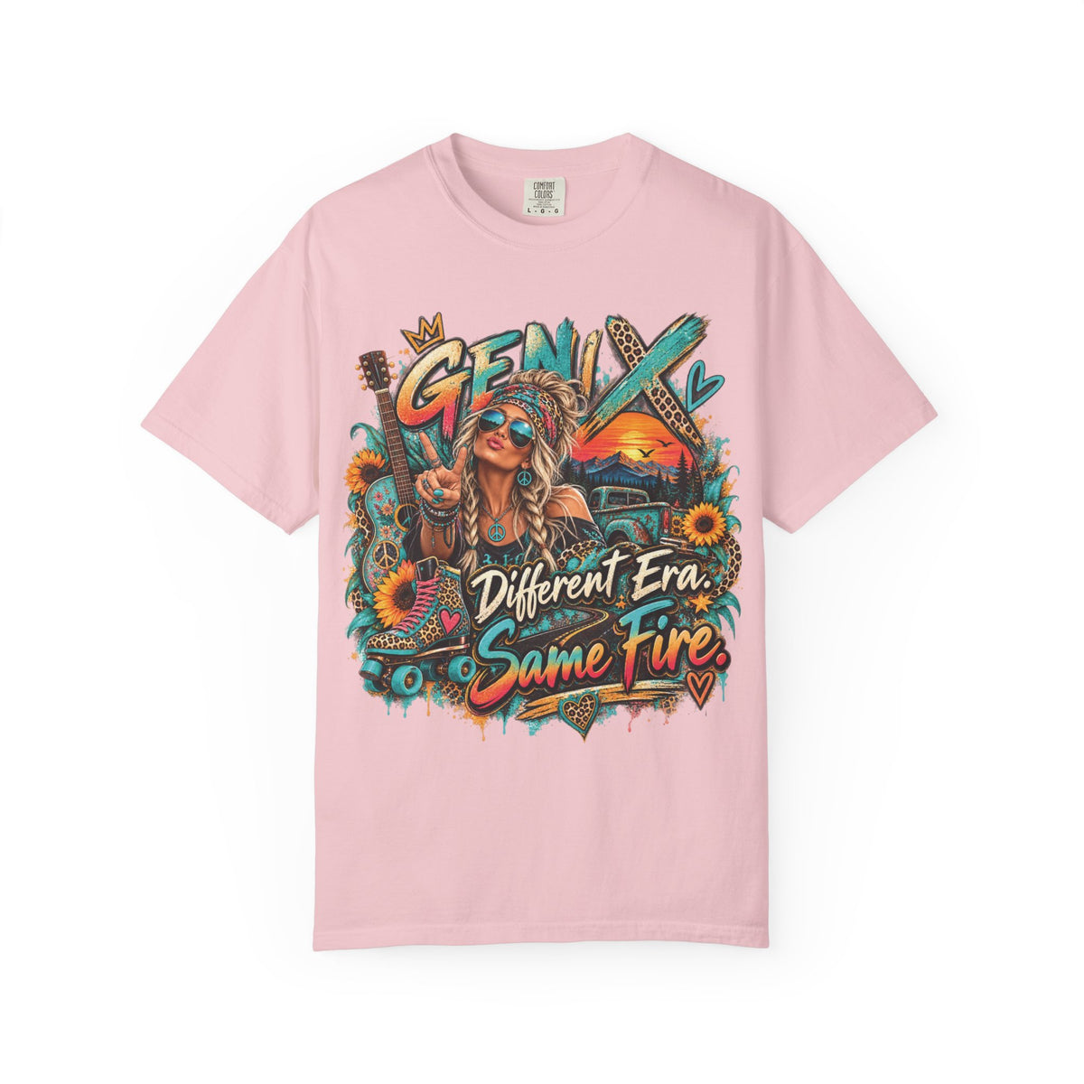 Gen X Graphic T-Shirt — "Different Era, Same Fire" Retro Rock Vintage Tee