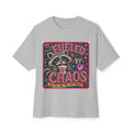 Fueled by Chaos Raccoon Tee — Cute Coffee & Chaos Graphic Shirt