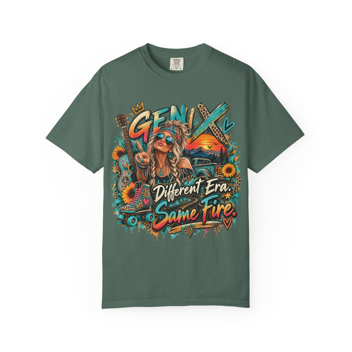 Gen X Graphic T-Shirt — "Different Era, Same Fire" Retro Rock Vintage Tee