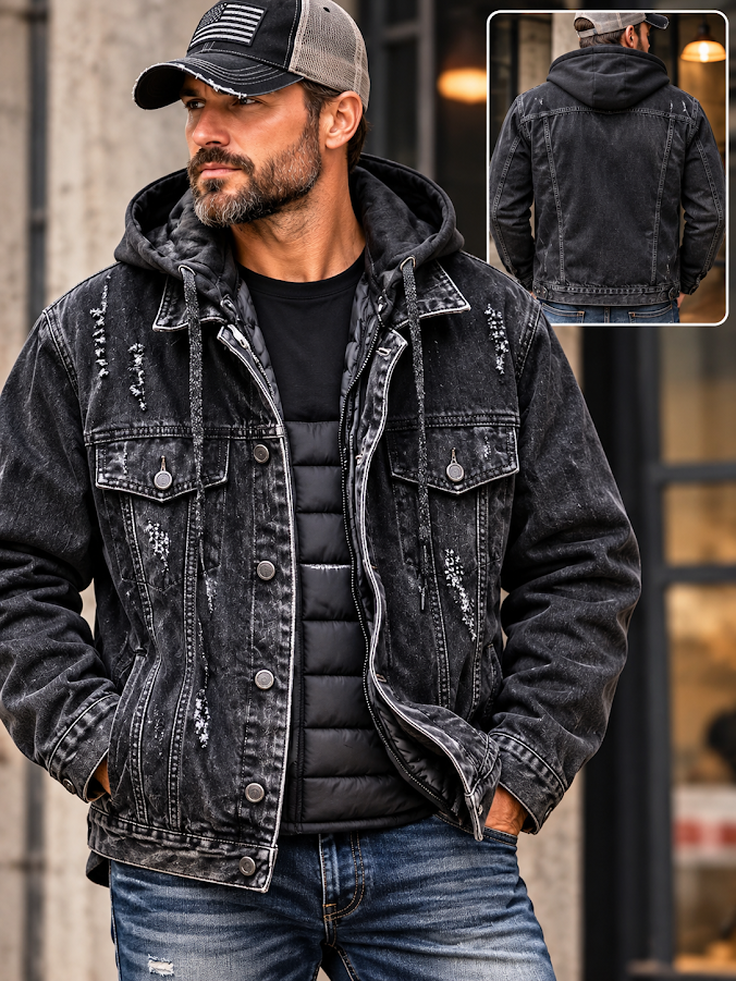 Autumn And Winter Clothing Plus Velvet Padded Hood