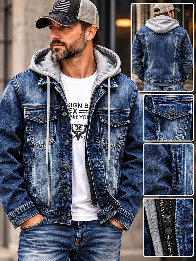 Autumn And Winter Clothing Plus Velvet Padded Hood