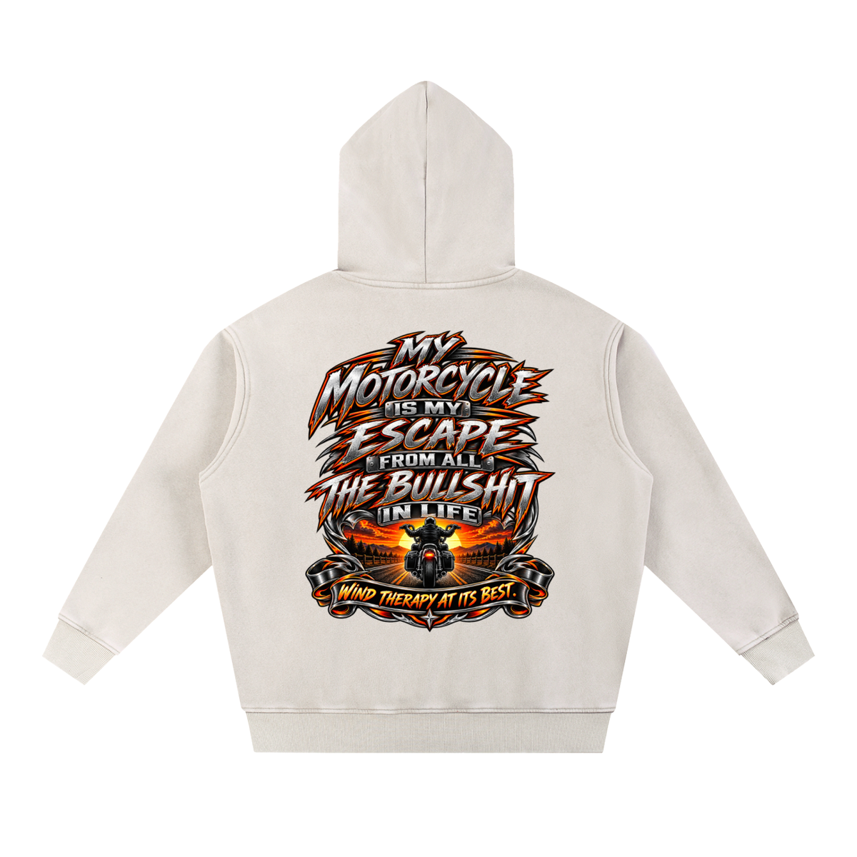 Snow Wash Fleece Oversize Hoodie