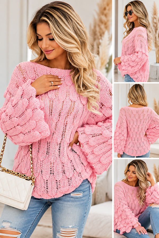 Autumn And Winter Elegant Texture Knitted Sweaters Women's Clothing