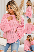 Autumn And Winter Elegant Texture Knitted Sweaters Women's Clothing